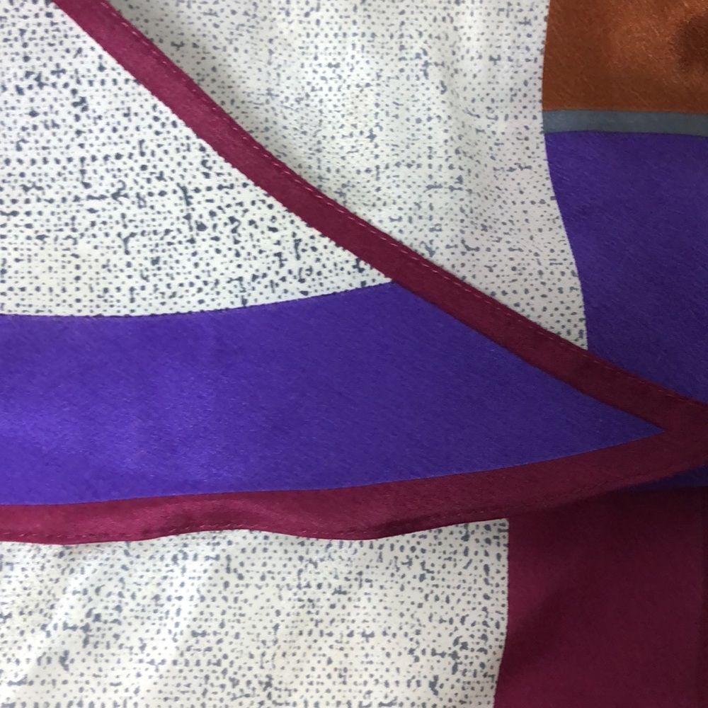 Vtg Albert Nipon Elegant Pointed Edge 100% Silk M… - image 6